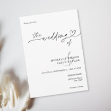 Elegant Eenvoudig Minimalistisch Zwart en Wit