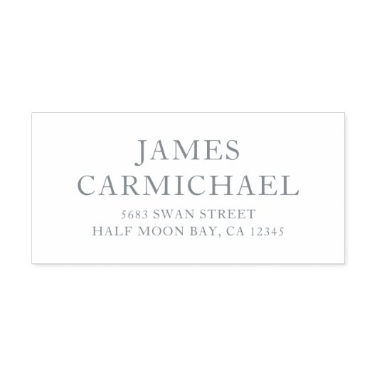 Elegant eenvoudig modern bedrijfsretouradres  zelfinktende stempel (Design)