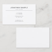 Elegant eenvoudig modern, gewoon professioneel des visitekaartje (Voorkant / Achterkant)