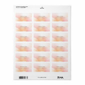 Elegant eenvoudig modern kleurrijk adres etiket (Full Sheet)