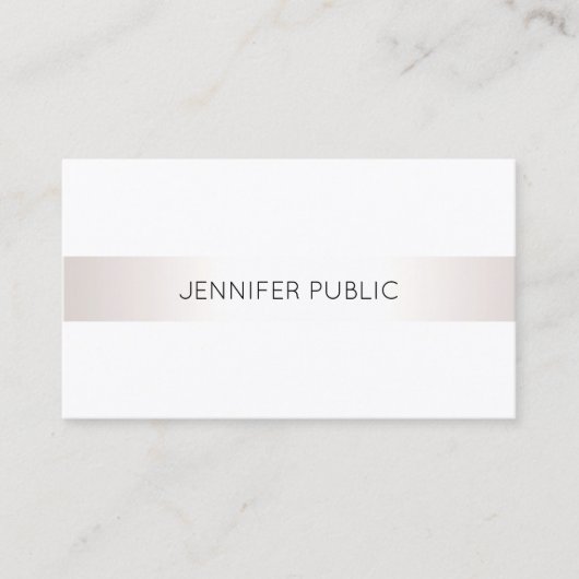 Elegant eenvoudig, modern, luxe visitekaartje (Voorkant)
