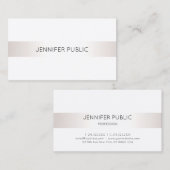 Elegant eenvoudig, modern, luxe visitekaartje (Voorkant / Achterkant)