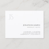 Elegant Eenvoudig Modern Minimalistisch Monogram S Visitekaartje (Achterkant)