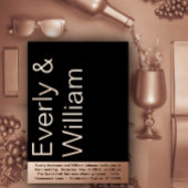 Elegant eenvoudig, modern, minimalistisch Roos Gol Folie Uitnodiging