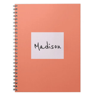 Elegant eenvoudig modern Notitieboek voor aangepas