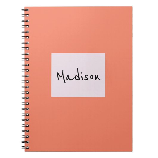 Elegant eenvoudig modern Notitieboek voor aangepas (Voorkant)