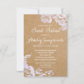 Elegant Eenvoudig Modern Roos Bloemen Faux Zilver Kaart (Voorkant)