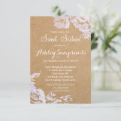 Elegant Eenvoudig Modern Roos Bloemen Faux Zilver Kaart (Staand voorkant)