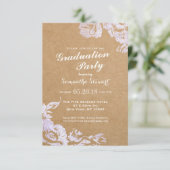 Elegant Eenvoudig Modern Roos Bloemen Faux Zilver Kaart (Staand voorkant)