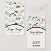 Elegant Eenvoudig Modern Waterverf Regenboog Boho  Visitekaartje (Voorkant / Achterkant)