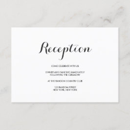 Elegant Eenvoudig | Moderne Tafelnummerkaart voor  Informatiekaartje