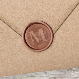 Elegant Eenvoudig Monogram Aangepast Waxzegel Stempel
