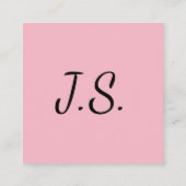 Elegant & Eenvoudig Nail Artist Visitekaartje (Achterkant)