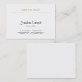Elegant Eenvoudig Ontwerp Handgeschreven Script Tr Visitekaartje (Voorkant / Achterkant)