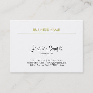 Elegant Eenvoudig Ontwerp Handgeschreven Script Tr Visitekaartje