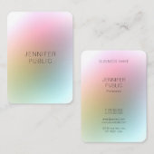 Elegant eenvoudig ontwerp kleurrijk modern visitekaartje (Voorkant / Achterkant)