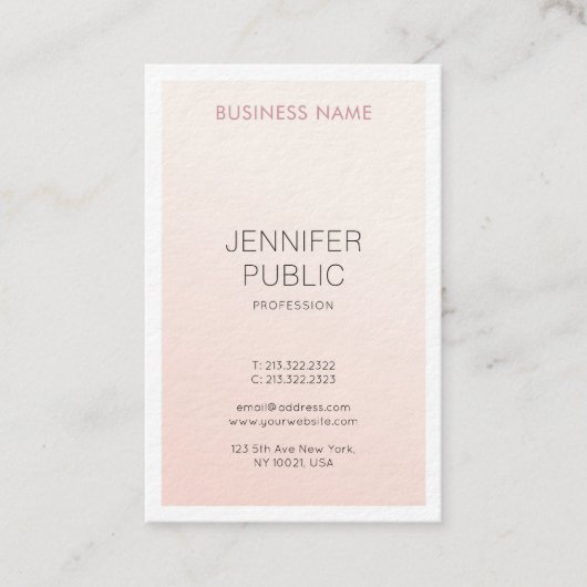 Elegant eenvoudig ontwerp, modern, luxe tonercartr visitekaartje (Voorkant)