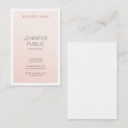 Elegant eenvoudig ontwerp, modern, luxe tonercartr visitekaartje (Voorkant / Achterkant)