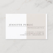 Elegant eenvoudig ontwerp Moderne Minimale Sjabloo Visitekaartje (Voorkant)