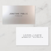 Elegant eenvoudig ontwerp Moderne minimalistische  Visitekaartje (Voorkant / Achterkant)