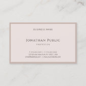 Elegant Eenvoudig Ontwerp Moderne Sjabloon Luxe To Visitekaartje (Achterkant)