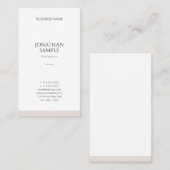 Elegant Eenvoudig Ontwerp Moderne Sjabloon Profess Visitekaartje (Voorkant / Achterkant)