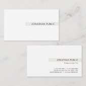 Elegant, eenvoudig ontwerp, professionele Sjabloon Visitekaartje (Voorkant / Achterkant)