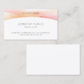 Elegant, eenvoudig ontwerp, professionele Sjabloon Visitekaartje (Voorkant / Achterkant)