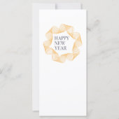 Elegant, eenvoudig ontwerp van "Happy New Year" (Voorkant)