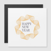 Elegant, eenvoudig ontwerp van "Happy New Year" (Voorkant / Achterkant)