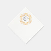 Elegant, eenvoudig ontwerp van "Happy New Year" Servet (Hoek)