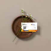 Elegant eenvoudig Oranje Visitekaartje