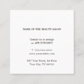 Elegant Eenvoudig Pastel Schoonheid Salon Kortings Kortingskaartje (Achterkant)