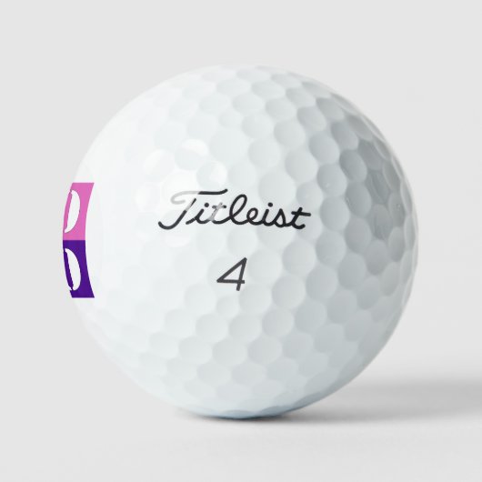 Elegant Eenvoudig Persoonlijk Huwelijk Aangepast I Golfballen (Logo)