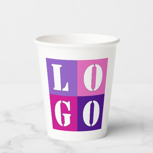 Elegant Eenvoudig Persoonlijk Huwelijk Aangepast I Papieren Bekers (Achterkant)