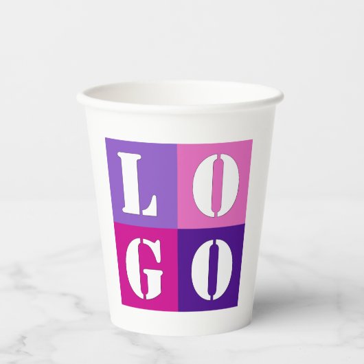 Elegant Eenvoudig Persoonlijk Huwelijk Aangepast I Papieren Bekers (Voorkant)