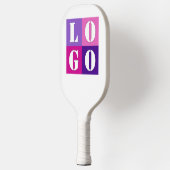 Elegant Eenvoudig Persoonlijk Huwelijk Aangepast I Pickleball Paddle (Links)