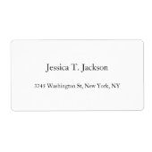 Elegant Eenvoudig Professioneel Etiket (Voorkant)