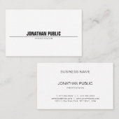 Elegant eenvoudig professioneel, modern, minimalis visitekaartje (Voorkant / Achterkant)