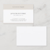 Elegant Eenvoudig Professioneel Modern Minimalist Visitekaartje (Voorkant / Achterkant)