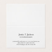 Elegant Eenvoudig Professioneel Visitekaartje (Buitenkant ongevouwen)