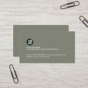 Elegant Eenvoudig Professioneel Zakelijk Logo Visitekaartje