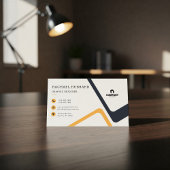 Elegant Eenvoudig Professioneel Zwart, Aangepaste  Visitekaartje