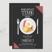 Elegant Eenvoudig Restaurant Menu Sjabloon, Eten M (Voorkant / Achterkant)