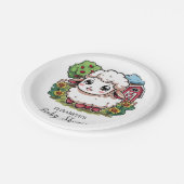 Elegant eenvoudig schaap Baby shower Papieren Bordje (Gekanteld)