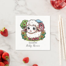 Elegant eenvoudig schaap Baby shower