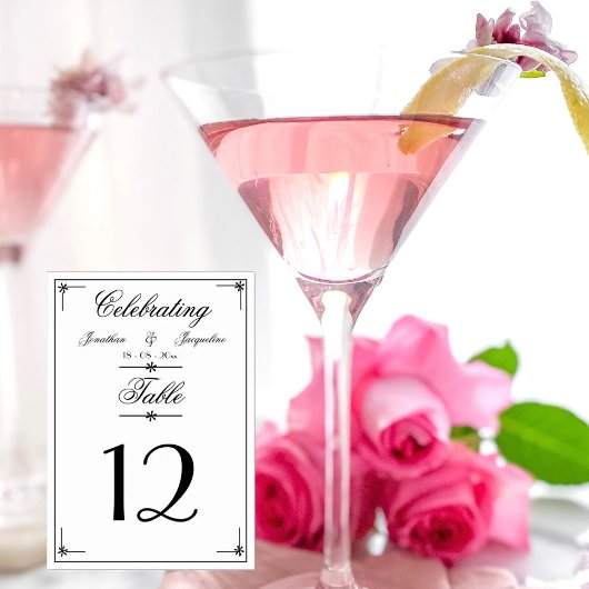 Elegant eenvoudig script gepersonaliseerde namen kaart