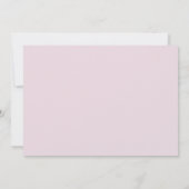 Elegant eenvoudig script roze begrafenis dank u ka kaart (Achterkant)