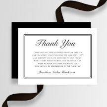 Elegant eenvoudig script sympathie begrafenis