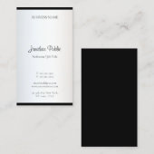 Elegant Eenvoudig Sjabloon Modern Minimalistisch O Visitekaartje (Voorkant / Achterkant)